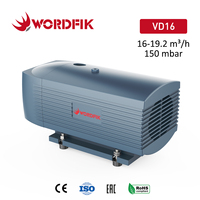 Pompa Vakum Kering Tanpa Oli Wordfik Tiga Fasa VD16 150mbar 16m³/h dengan Bilah Karbon untuk Mesin CNC, Robot Picking