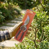 Sécatrices bypass robustes en acier SK5 longue durée, 8/10 pouces, à levier, pour l'entretien professionnel des arbres