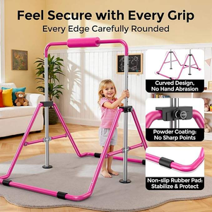 Barra Horizontal de Altura Ajustable para Niños, Mini Barra de Gimnasia para Entrenamiento Infantil en Casa, Barra de Kip para Ejercicios de Fitness - Product Image 3