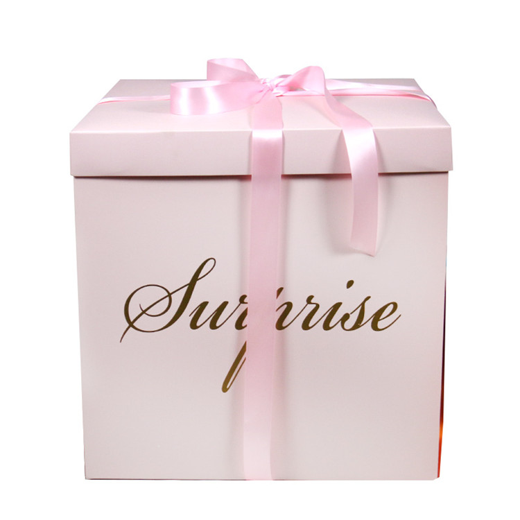 Scatola Sorpresa di Compleanno per Ragazze e Donne, Scatola Regalo Esplosiva con Palloncini per Decorazioni di Compleanno e Matrimonio HS067