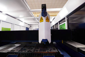 เครื่องตัดพลาสม่า CNC แบบแท่นราบ เครื่องตัดเลเซอร์ไฟเบอร์จากจีน ระบบควบคุม HSG สำหรับตัดแผ่นโลหะ ขนาด<span class=keywords><strong>พื้นที่</strong></span>ตัด 3000*1500 มม. - Product Image 5