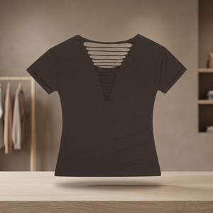 Camiseta de Manga Larga para Mujer, Cuello Redondo, Color Sólido, Verano, Casual, Tejida, Ecológica, Impresión Digital, Impermeable - Product Image 3