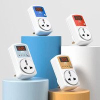 Régulateur de tension automatique simple réglable 16A, prise UE, AC 220V 110V, protection contre les surtensions SVC, matériau PC, 2 KVA, centre de données