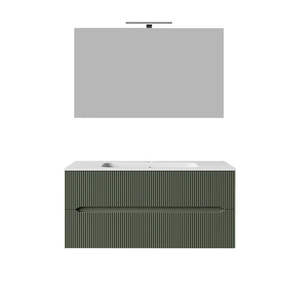 Mueble de Baño Colgante de Pared Stick Line, 120 cm, Verde Bosque - Product Image 1