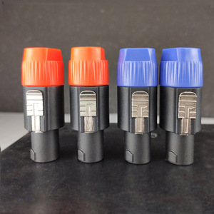 Chất lượng cao 4-pin nl4fc nam jack âm thanh kết nối Polo Cáp dây với 4 cực Speakon cắm cho Stereo Jack Nam Loa - Product Image 3