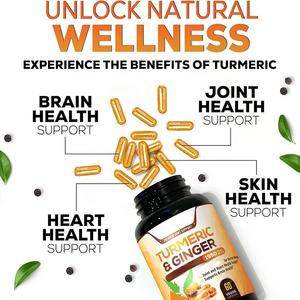 อาหารเสริมบำรุงสมองแบบดรอปชิป ขมิ้นชันออร์แกนิก ขิง คัลคูมินอยด์ ไบโอเพอรีน พริกไทยดำ แคปซูลขมิ้นชันและขิง - Product Image 4