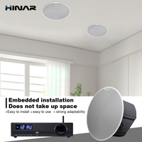 Hinar 2* 6.5 inç Akıllı Ev Ses Sistemi Duvar ve Tavan Hoparlörü Subwoofer Amfisi Android Desteğiyle