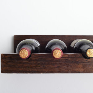 Casier à vin mural en bois massif de style européen Décoration créative de restaurant Armoire à vin pliable avec support en verre sur le <span class=keywords><strong>mur</strong></span> - Product Image 5