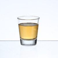 Gelas Shot Kaca Putih Mini 50ml 1.5oz Custom, Dapat Digunakan Kembali, untuk Hadiah Bisnis, Aman untuk Mesin Cuci Piring & Ramah Lingkungan