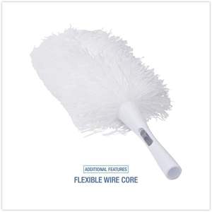 Plumero de Microfibra Blanco de 23 Pulgadas Boardwalk, Herramienta de Limpieza Doméstica Lavable para Uso en el Hogar - Product Image 3