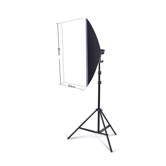 Professional 60*90cm  Studio Lighting Kit 2m Video Softbox Set with Remote Control Metal Light Stand