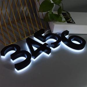Letrero de Metal con logo de marca, letras de corte láser de <span class=keywords><strong>empresa</strong></span>, dorado, 3d, personalizado - Product Image 3