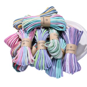 Cordon en coton coloré de 4 mm pour la fabrication de bijoux DIY, bracelet, porte-clés, petit format, origine Yiwu - Product Image 5