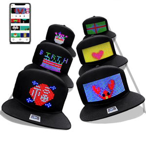 Gorra LED Programable con Control por Aplicación Bluetooth, Texto Personalizado, Patrones, Animaciones, Gorra de Béisbol para Fiestas, Regalo Novedoso - Product Image 2