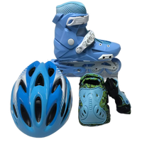 Patins à roulettes en ligne YSMLE pour enfants, débutants, professionnels, intérieur/extérieur, taille réglable, châssis en aluminium, 4 roues en PU, ensembles combinés