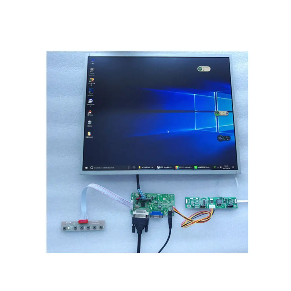 DVI VGA LVDS lcd בקר נהג לוח עם 19 אינץ lcd לוח תצוגת מודול MT190EN02