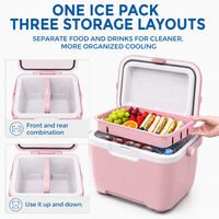 Glacière portable isotherme pour aliments et boissons avec poignée de transport pour le camping, les pique-niques et les voyages - Fabricant OEM