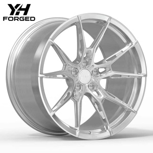 ล้อฟอร์จขอบเว้าแบบกำหนดเอง R2 5x112 5x120 ขนาด 17-23 นิ้ว ผิวปัดเงา สำหรับ BMW <span class=keywords><strong>Audi</strong></span> A4 A6 Mercedes C E Class Porsche Macan 911 GT3 - Product Image 1