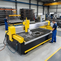 Machine de découpe au jet d'eau CNC de haute précision 37KW pour la fabrication de marbre, de granit et de pierre