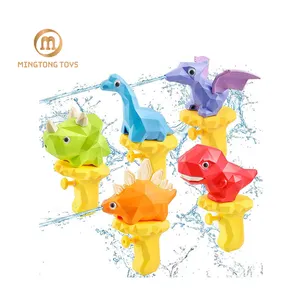 Promotion Kids Gift Portable Funny Cute Cartoon Plastic <strong>Mini</strong> 3D <strong>Dinosaur</strong> Small Animal Shape Water Gun Toys - Product Image 1