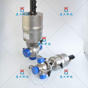 Vanne pneumatique anti-mélange à double étanchéité pour le contrôle des vannes de nettoyage externe - Product Image 5