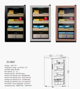 Josoo grande capacità 86X piccola cantina frigo e refrigeratori per bevande umidificatore per sigari