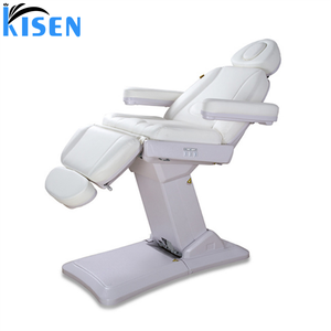 Table de massage électrique KISEN au design tendance avec moteur, lit pour extensions de cils blanc avec surmatelas pour salon de beauté et spa - Product Image 5