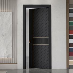 High Quality French Style Solid Wood Anti-Theft Modern Design Luxury Villa Entry Exterior Door for Hotel Use - Product Image 4