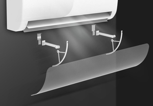Déflecteur en plastique à suspension télescopique manuel pour pare-brise de <span class=keywords><strong>climatiseur</strong></span>, déflecteur réglable pour ménage - Product Image 4