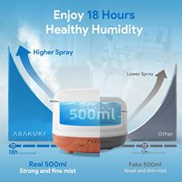 Diffuseur d'huiles essentielles premium 500 ml avec télécommande, 5 en 1, humidificateur ultrasonique d'aromathérapie, vaporisateur, minuterie, arrêt automatique, alimentation USB
