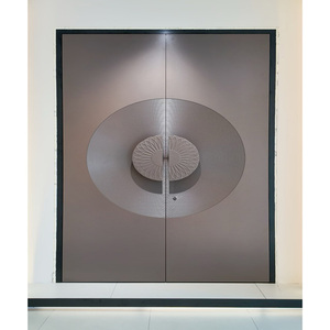 Gegoten Aluminium Handmatige Deur Voor Hal En Villa Hout En Mdf Afgewerkt Oppervlak - Product Image 4