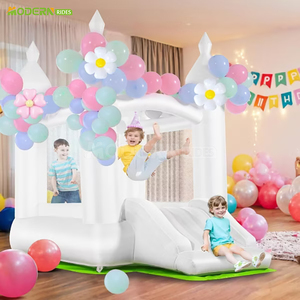Parque Inflable, Castillo Hinchable Vibrante con Diseño de Arcoíris, con Gran Área y Tobogán para Fiestas de <span class=keywords><strong>Cumpleaños</strong></span> Infantiles - Product Image 1