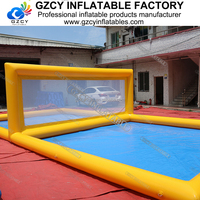 Piscine personnalisée terrain de volley-ball gonflable/terrain de volley-ball gonflable de l'eau/terrain de tennis gonflable pour les jeux de sport