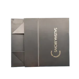 Новый дизайн, оптовая продажа, персонализированная подарочная упаковка с логотипом, папка в форме книги, коробка с лентой для украшения
