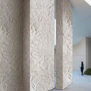 Weiche Wandpaneele in Travertin-Optik, Flexibles und Biegsames Furnier für die 3D-Innengestaltung von Hotels, Villen, Einkaufszentren - Product Image 2