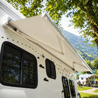 Auvent de caravane AWNLUX W5500 à cassette intégrale, imperméable, rétractable, pour camping-car, fourgon aménagé, camping en plein air