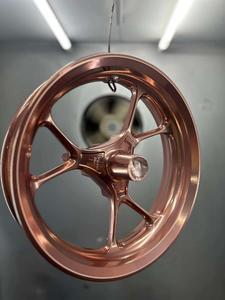 金属クロームキャンディローズゴールドベースパウダーコーティングペイントオートバイ用リムチューブビームポールカバーギフトライトランプ像 - Product Image 4