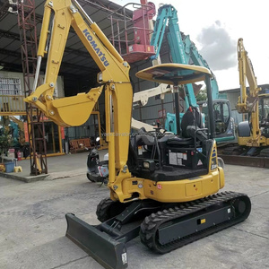Mini excavadora Komatsu PC30 usada de 3 toneladas con pocas horas de trabajo, excavadora pequeña sobre orugas usada para granja y jardín. - Product Image 4