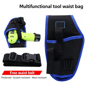 Green Forest Multifunctional Electrician's Bag, Electric Drill <b>Tool</b> Waist Bag, Oxford Cloth Waist Bag, Hardware <b>Tool</b> Bag, <b>Small</b> - Product Image 5