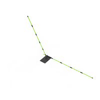 Support de bâton d'alignement pour entraînement de swing de golf, plaque d'angle réglable, aide à l'entraînement du plan de swing pour le putting et la cible de précision au golf