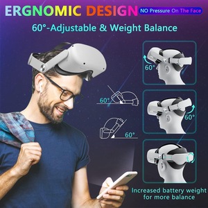 <span class=keywords><strong>Casque</strong></span> de remplacement <span class=keywords><strong>VR</strong></span> Elite pour Oculus Quest 2, <span class=keywords><strong>avec</strong></span> batterie 10000 mAh, bandeau électrique Meta, lunettes <span class=keywords><strong>VR</strong></span> - Product Image 4