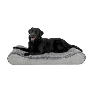 Kunden spezifische hochwertige umwelt freundliche Luxus atmungsaktive ortho pä dische graue Kühlgel Memory Foam Pet <span class=keywords><strong>Dog</strong></span> Großhandel großes Bett - Product Image 1