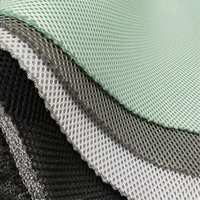 Tissu de canapé en tricot 100% polyester Jiangsu, léger, tricoté, tissu en maille 3D sandwich, tissu de haute qualité pour sacs de voiture, plaid