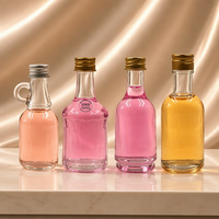 Bouteilles en verre pour boissons de 100 ml à 500 ml avec bouchon à vis, transparentes, service de gravure, pour diffuseur de parfum, thé, jus de fruits, lait