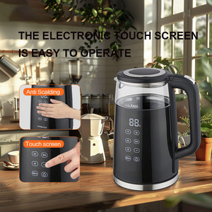 Electric <b>Kettle</b> 1.7L Smart Touch Screen <b>Temperature</b> <b>Control</b> Automatic Power Off Glass <b>Kettle</b> For Boiling Water Health - Product Image 4