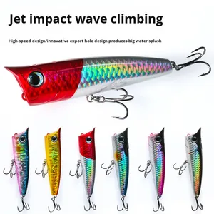 Leurre de pêche <span class=keywords><strong>BUBBA</strong></span> <span class=keywords><strong>Bubba</strong></span> 90F en métal, style jet, surface ondulée, leurre dur à glissement, zigzag, flottant, pour la pêche au black bass et au poisson noir - Product Image 1
