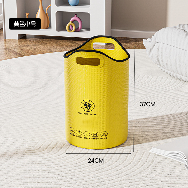 หรูหรา สีเหลือง ขนาดเล็ก 24*37 ซม. (ไม่มีท่อระบายน้ำ)