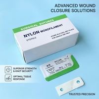 Vente en gros usine – Sutures chirurgicales monofilament en nylon bleu non résorbables, certifiées CE, garantie 3-5 ans pour chats, chiens et chevaux