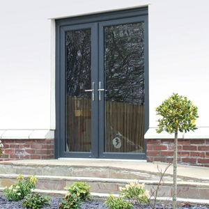 <span class=keywords><strong>Porte</strong></span> d'entrée double moderne personnalisée en PVC pour l'<span class=keywords><strong>extérieur</strong></span>, <span class=keywords><strong>porte</strong></span> à battants en verre commercial en PVC - Product Image 6