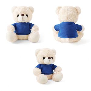 Custom Promotional Stuffed Plush Animals Toys Personalized Text Logo Image Design Seated Style Stuffed Plush Beat With T-shirt - Product Image 2